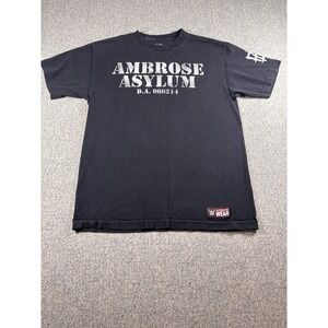 WWE Official Dean Ambrose Asylum Unhinged Official Black Shirt Men's Medium